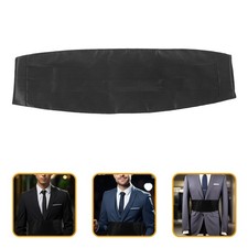 Mens Cumberbund Men's Cummerbunds Black Tuxedo Band Suit Accessories