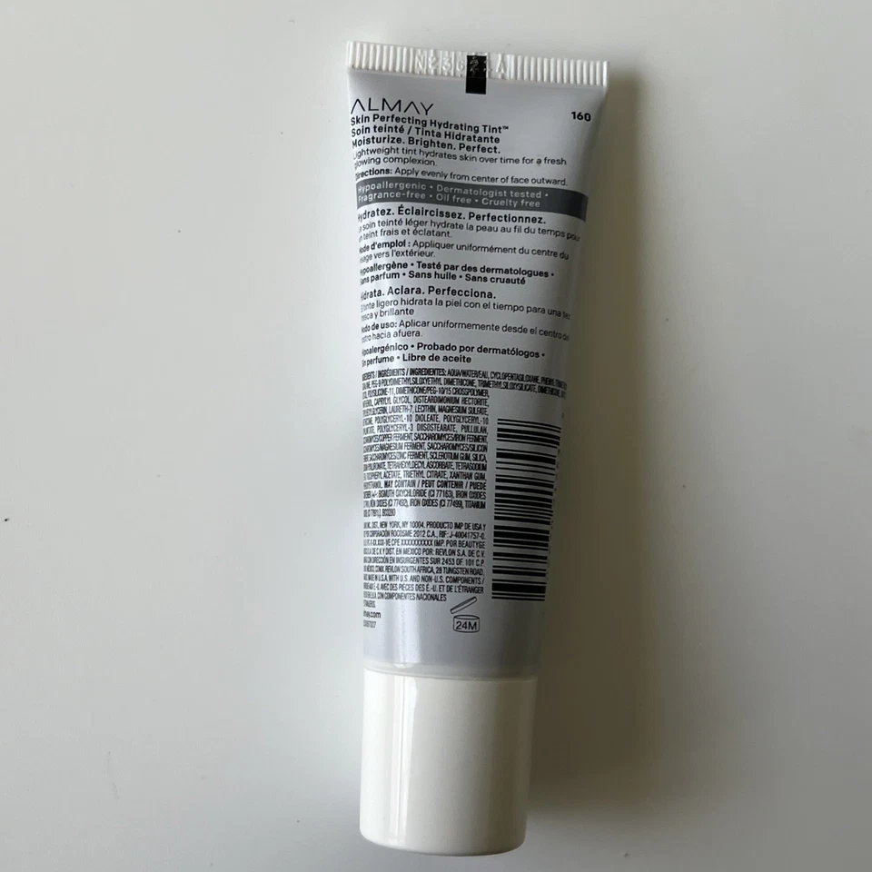 Base líquida Almay Skin Perfecting Hydrating Tint 160 CAOBA Foto 2 de 2