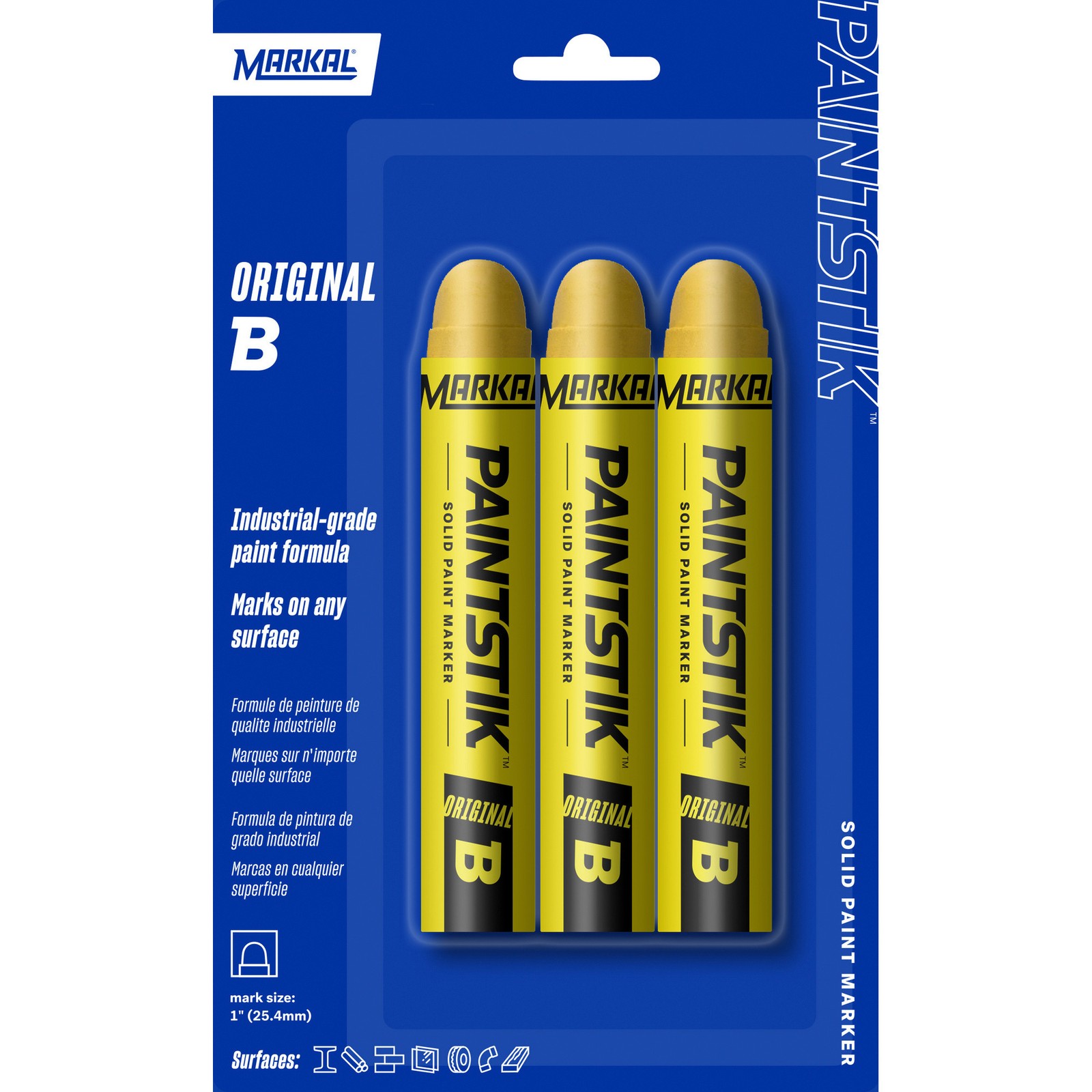 Markal Painstik Original B Yellow Paint Markers, 3-Pk., Mode