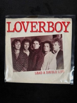 Loverboy ~Lead a Double Life/Steal the Thunder 7'' 45 w pic. sl. First E. 1986 VG