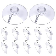 Saugnäpfe Ø20mm mit Haken 12 Stück PVC Wandmontage flexibel