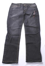 Blu Rock Men's Slim Fit Straight Leg Flex Denim Jeans CL8 Jet Black Size 34x31