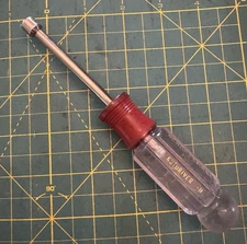 Craftsman 1/4" Nut Driver Red Clear Handle 41971 H Series USA