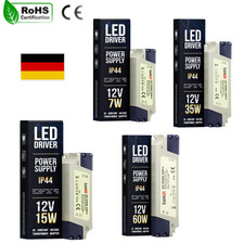 12V LED Treiber Netzteil 3W - 60W Transformator 240V DC 12V f&uuml;r LED-Beleuchtung