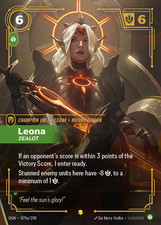 Riftbound Leona - Zealot (Alternate Art) 079a/298 Origins Foil Near Mint — live eBay listing