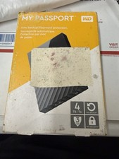 Western Digital WD My Passport 4TB Portable External HDD USB 3.0 Black/Gray