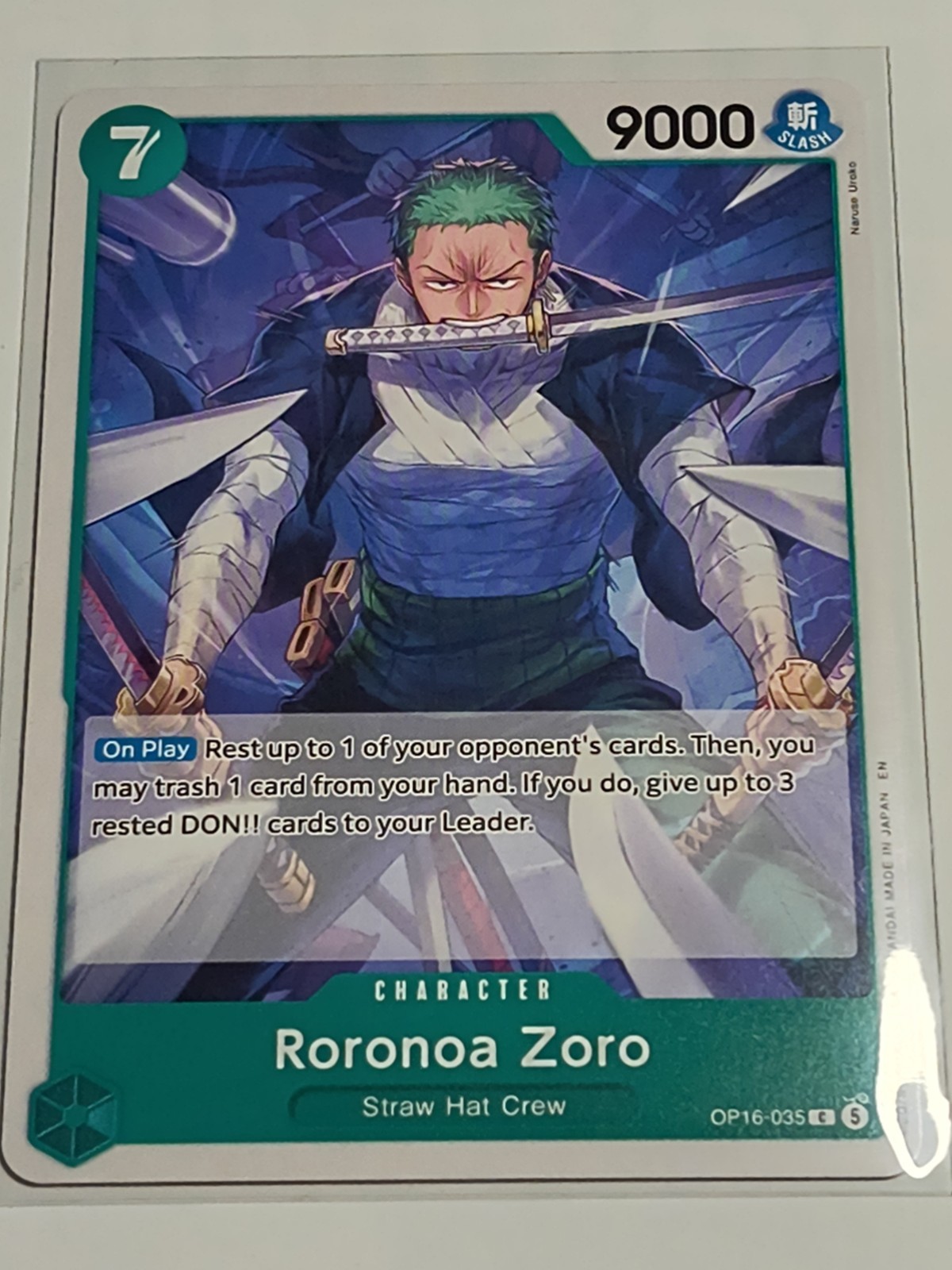 Roronoa Zoro (035) OP16-035 The Time of Battle Regular