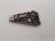 Vintage Bergamont Brass Works Steam Train Belt Buckle Made in USA 1978