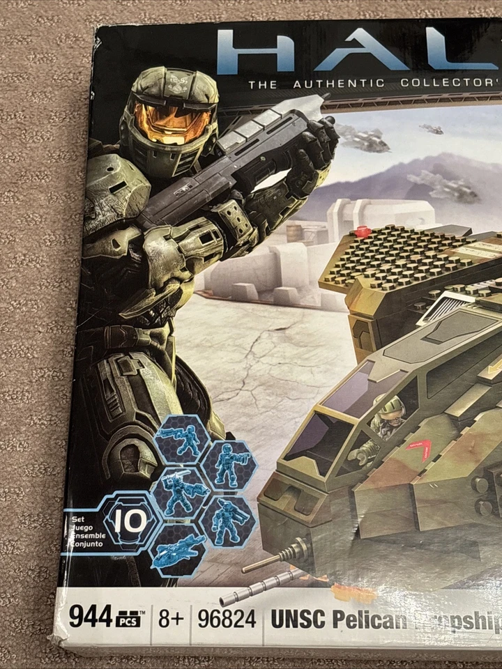 Mega Bloks Set #96824 : Halo: UNSC Pelican Dropship : Novo na caixa / lacrado de fábrica - Imagem 2 de 4
