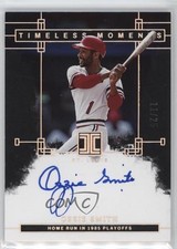 2024 Panini Impeccable Holo Silver 11/25 Ozzie Smith #TMS-OS Auto HOF 4k8