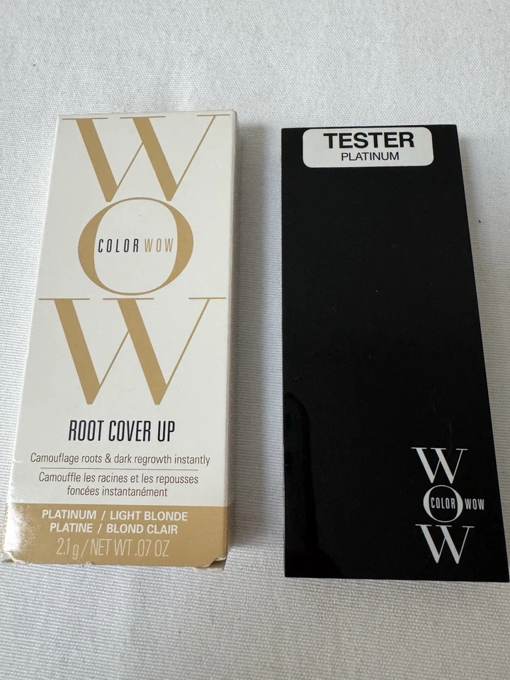 Color Wow Root Cover Up Platino/Rubio Claro NUEVO en caja Y un Probador Completo Foto 2 de 4