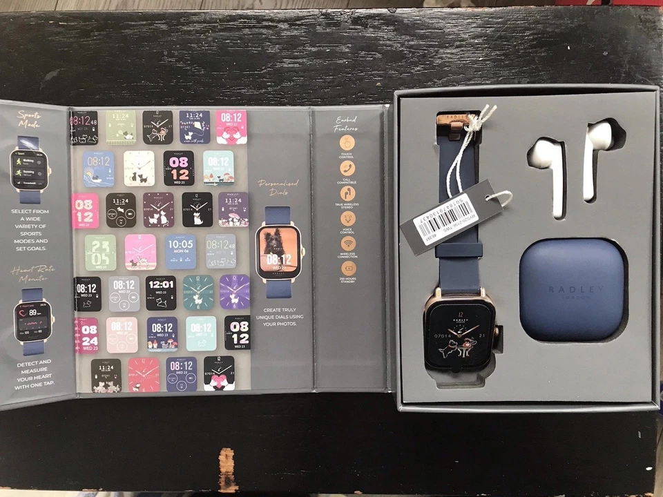 RADLEY S20 Ink Blue Silicone Strap With Earbuds - Image 3 of 4