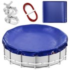 24 FT Round Winter Pool Cover for Above Ground Pools, Ultra Thick and Durable...