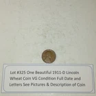 Lot #325 One Beautiful 1911-D Lincoln Wheat G-VG Full Date-Letters See Pictures