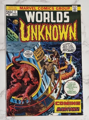 Worlds Unknown #1 VF+ (8.5) Sci-Fi Horror John Romita Marvel Comics 1973