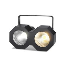 LED Blinder Stage Light,100W COB Par Cool White and Warm White Uplighting, DMX/M