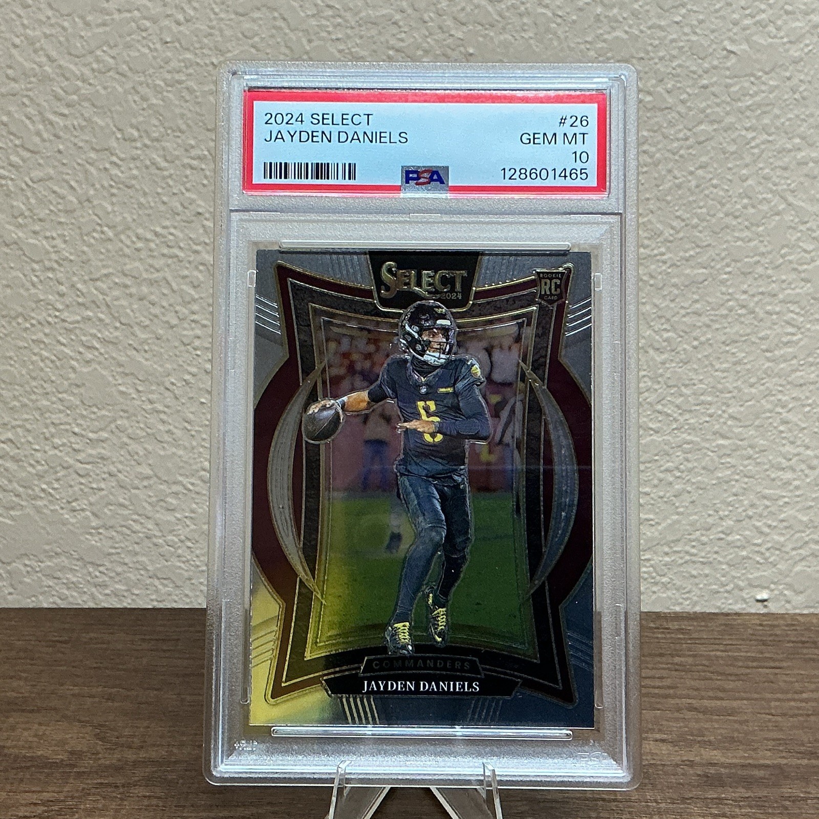 Panini 2024 Select Concourse Jayden Daniels #26 Rookie Base Commanders PSA 10 view 1
