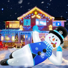 10FT Christmas Inflatables Snowman 2025 NEW LED Outdoor Decoration