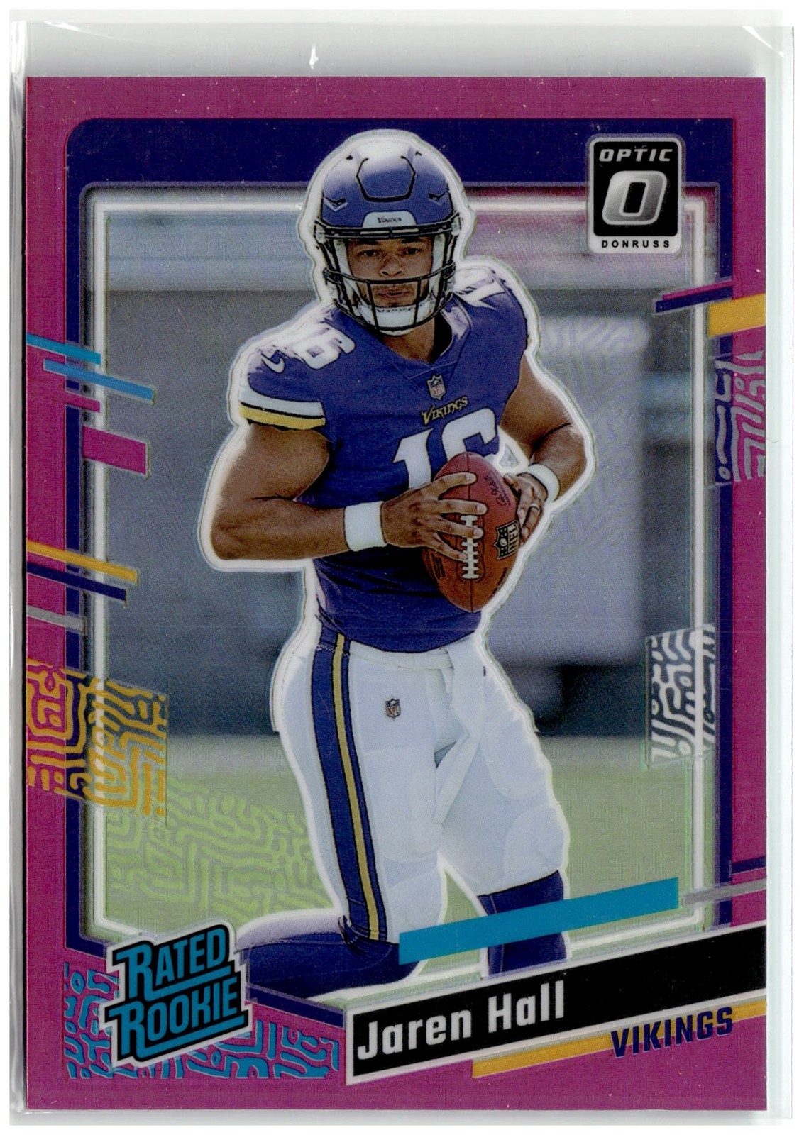 2023 Donruss #367 Jaren Hall Optic Rated Rookie Preview Pink Prizm A1001