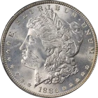 1886-P Morgan Silver Dollar PCGS MS65 Rattler Holder Blast White Gem