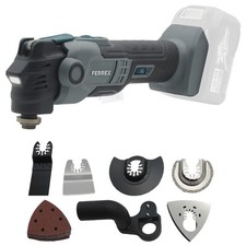 Ferrex Akku Multitool Multifunktionswerkzeug Cutter Fräse Schleifer Schneider