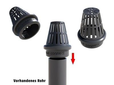 Ablaufrohr Schutzkorb mit Kämme für Aquarien PVC-Rohre 32 oder 40 mm REEF-SAFE!