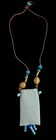 15” Long Handmade Beaded Necklace Medicine Pouch Tassel Boho — photo 5