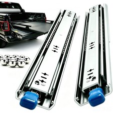 53mm Wide Lockable Heavy-Duty 3-Fold Drawer Slides for RV & Industrial Tool B...