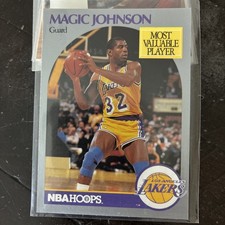 Magic Johnson NBA Hoops Card #157