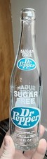 Vintage 10oz Sugar Free Dr.Pepper Soda Bottle ACL Good Color Nice
