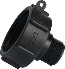 Ibc-Tankadapter Kunststoff-Schlauchhahnanschluss S60X6 1 "Grobgewindekappe Wasse