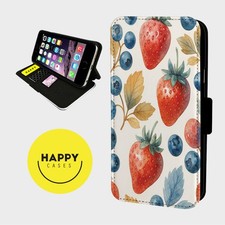 FRESH FRUIT BERRIES - Kunstleder Flip Handyhülle - iPhone/Samsung