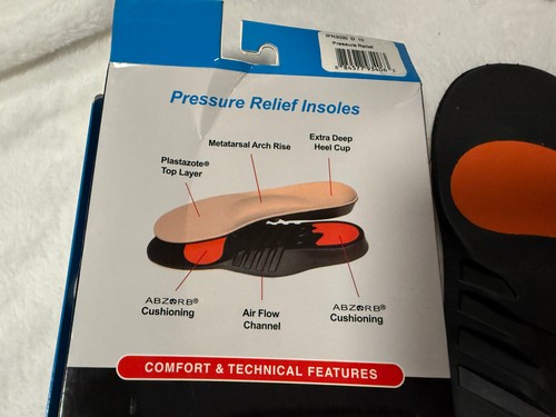 NEW BALANCE PRESSURE RELIEF PERFORMANCE INSOLES MENS SZ 10 CUSHION C - Picture 8 of 11