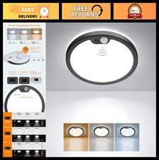 Motion Sensor Ceiling Light 8.7" LED Flush Mount Fixture, 3000K/4000K/5000K, Tim
