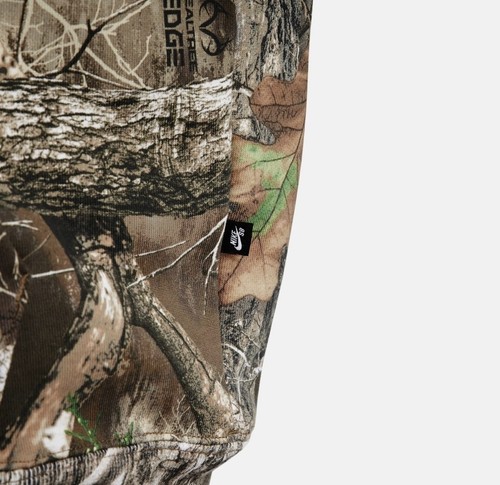 Nike SB Realtree Camo Fleece Hoodie Khaki Brown Adult Unisex Size M DR1026-247 - Picture 4 of 7