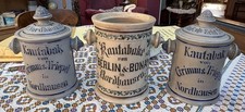 3 URALTE KAUTABAK T&Ouml;PFE GRIMM UND TRIEPEL  BERLIN UND BONA NORDHAUSEN KONVOLUT