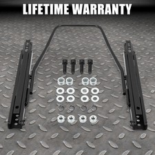 Universal Dual Locking Racing Bucket Seat Sliders Mounting Brackets Base Rail