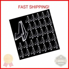 Jetec 15 Pieces Coin Stand Mini Acrylic Easel Stands Coin Display Easel Holder f