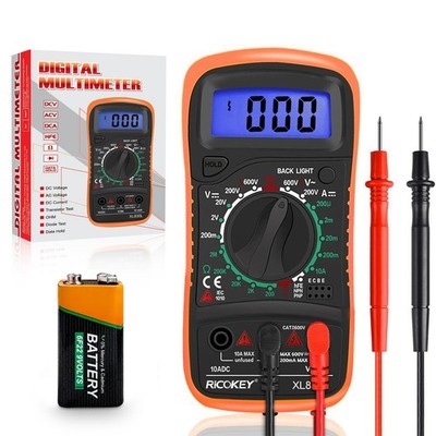 Digital Multimeter Voltmeter Batterietester Spannungsprüfer Durchgangsprüfer Ohm