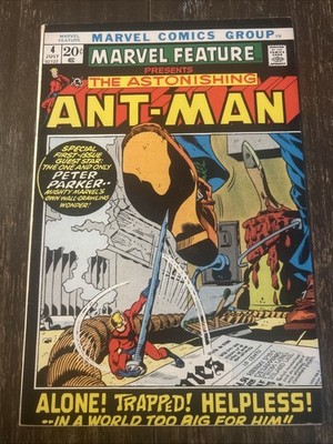 Marvel Feature 4 VF+ Range Re-Intro Ant-Man 1971 Nice Copy Combined Shipping