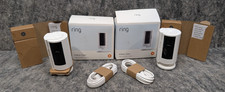 2 x Ring Indoor Cam 2nd Gen Plug-In 1080p HD WiFi Security Camera White   New  