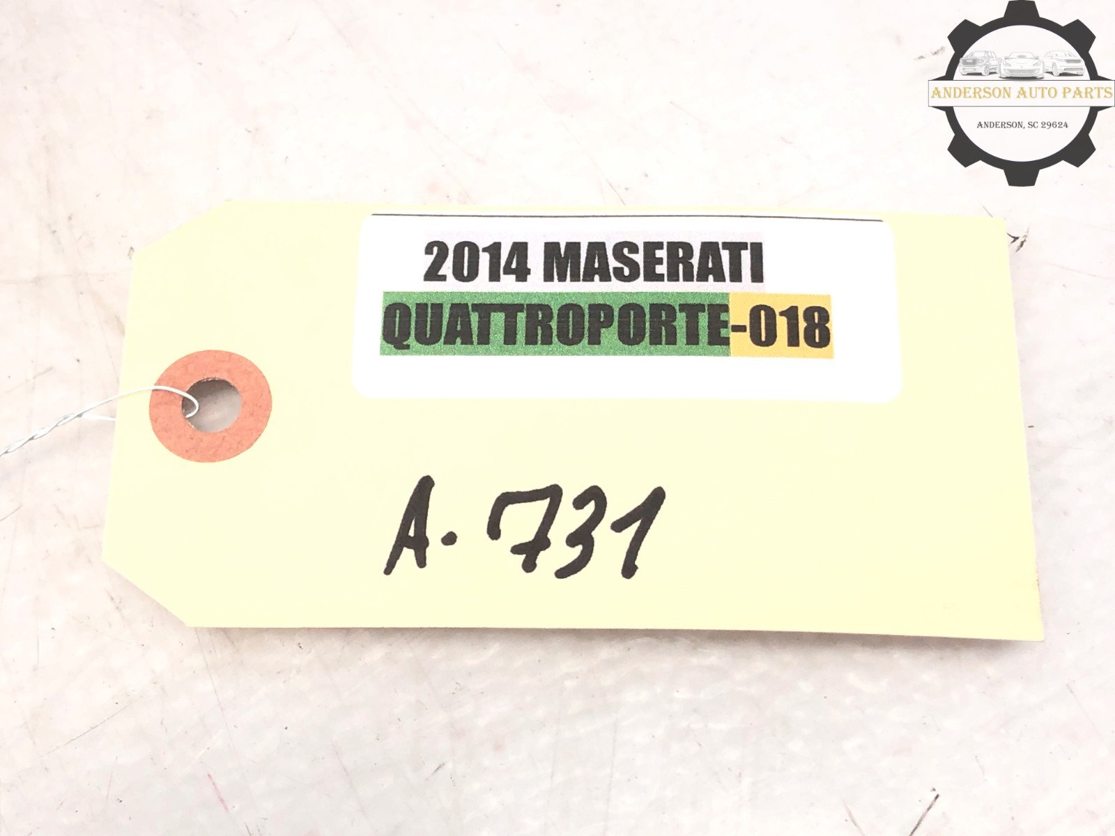 2014-2020 MASERATI QUATTROPORTE 3.8L WASHER SOLENOID VALVE ACTUATOR W/ HOSE OEM