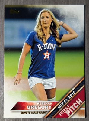 2016 Topps First Pitch - FP-18 Rebekah Gregory Minute Maid Park Astros