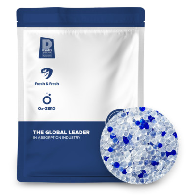 5 LBS ''Dry & Dry'' High Quality Mixed Indicating Silica Gel Desiccant Beads 