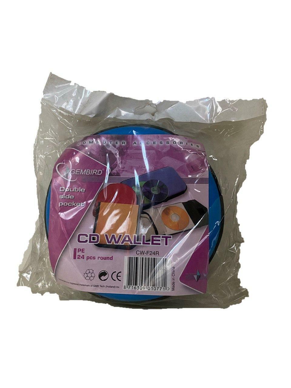 GEMBIRD DOUBLE SIDE POCKET CD WALLET 24 PCS