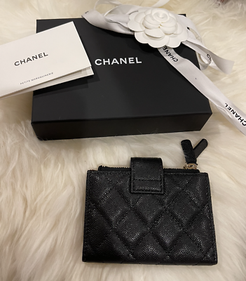 CHANEL, Bags, Sold Classic Accordion Card Holder Wallet Caviar