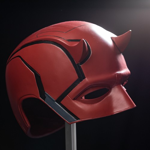 Xcoser 1:1 Daredevil Cosplay Mask Helmet Props Resin Movie Spiderman 3 Replicas - Bild 3 von 9