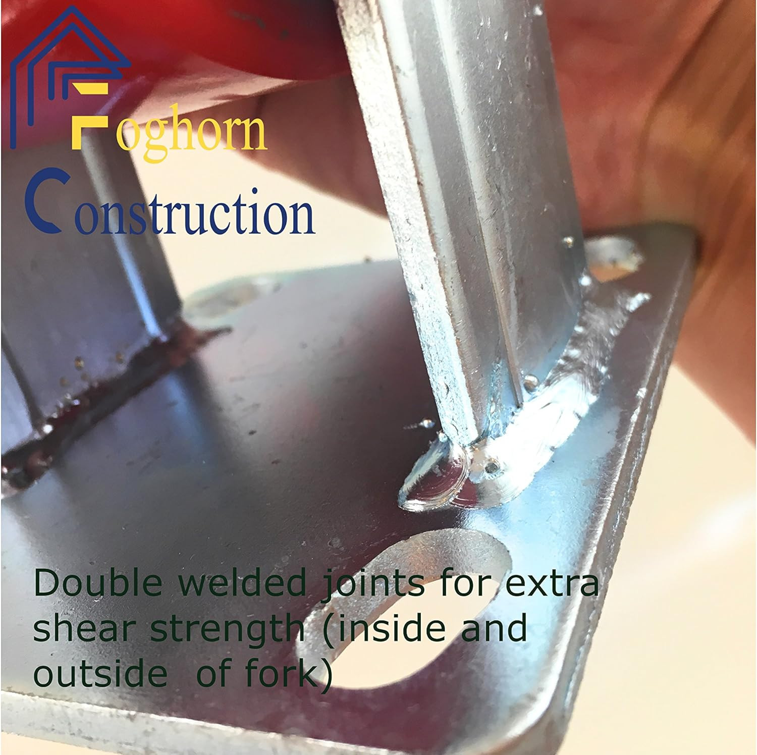 6 Inch - 6" X 2" Industrial Casters - 2 Fixed and 2 Swivel Caster Wheels with Br