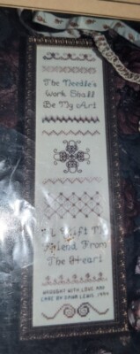 The Needle's Work Sampler From the Heart Counted Cross Stitch Kit Dawn Lewis