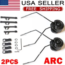 ARC Helmet Rail Adapters Black For Peltor Comtac Sordin Howard Leight Headset US